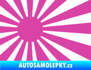 Samolepka Vlajka Japonsko 002 levá JDM růžová