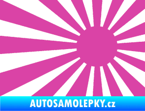 Samolepka Vlajka Japonsko 002 pravá JDM růžová