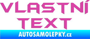 Samolepka Vlastní text - Batman růžová