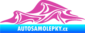 Samolepka Vlny 002 levá moře růžová