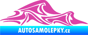 Samolepka Vlny 002 pravá moře růžová