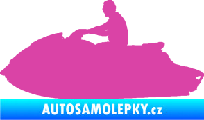 Samolepka Vodní skútr 003 levá růžová