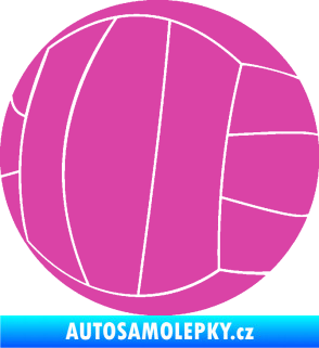 Samolepka Volejbalový míč 003 růžová