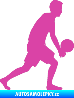 Samolepka Voleybal 014 pravá růžová