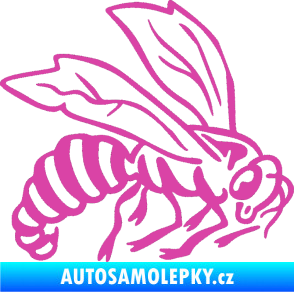 Samolepka Vosa 003 pravá růžová