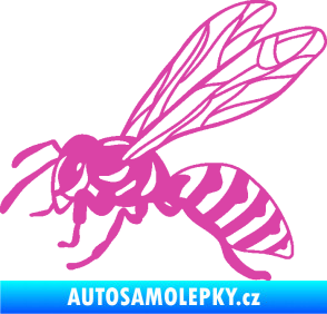 Samolepka Vosa 006 levá růžová