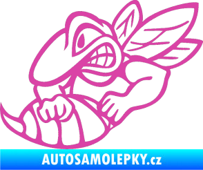 Samolepka Vosa levá růžová