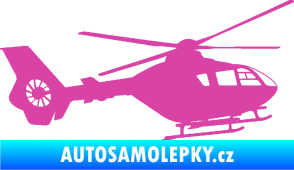 Samolepka Vrtulník 006 pravá růžová
