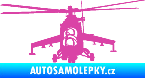 Samolepka Vrtulník 009 levá helikoptéra růžová