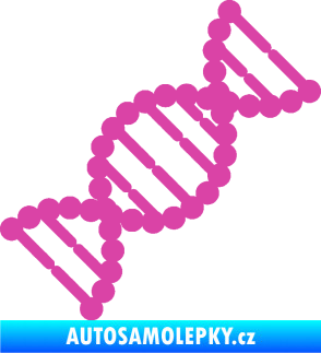 Samolepka Vzorec DNA pravá růžová