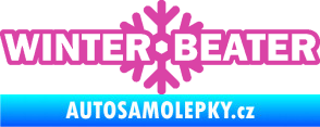 Samolepka Winter beater růžová