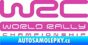 Samolepka WRC -  World Rally Championship růžová
