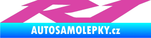Samolepka Yamaha R1 růžová