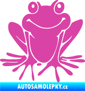 Samolepka Žába 008 pravá růžová