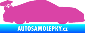 Samolepka Závodní auto 001 pravá růžová