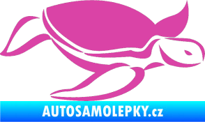 Samolepka Želva 002 pravá růžová