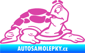 Samolepka Želva 003 pravá růžová