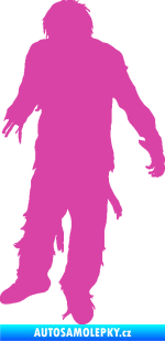 Samolepka Zombie 001 levá růžová