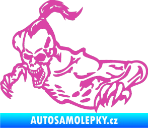Samolepka Zombík levá růžová