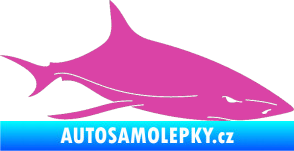 Samolepka Žralok 008 pravá růžová