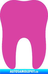 Samolepka Zub 001 stolička růžová