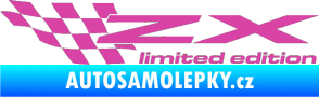 Samolepka ZX limited edition levá růžová