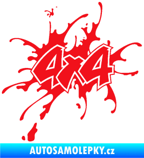 Samolepka 4x4 varianta 020 červená
