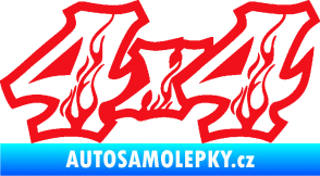Samolepka 4x4 varianta 021 červená