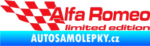 Samolepka Alfa Romeo limited edition levá červená