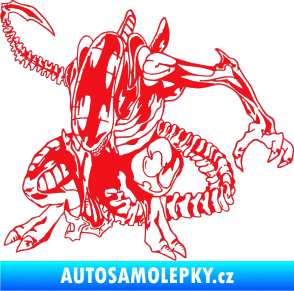 Samolepka Alien 002 levá červená