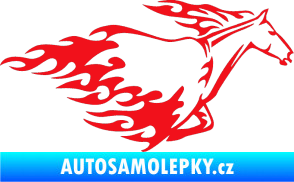 Samolepka Animal flames 003 pravá kůň červená