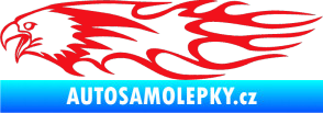 Samolepka Animal flames 026 levá orel červená
