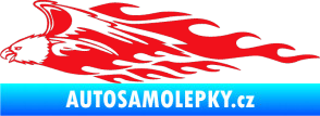 Samolepka Animal flames 052 levá orel červená