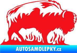 Samolepka Animal flames 071 pravá býk červená