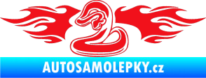Samolepka Animal flames 072 levá had červená