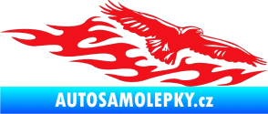 Samolepka Animal flames 097 pravá orel červená