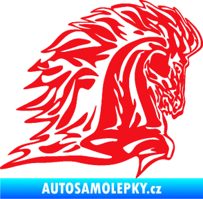 Samolepka Animal flames 101 pravá kůň červená