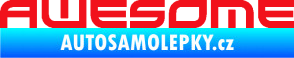 Samolepka Awesome červená