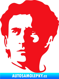 Samolepka Silueta Ayrton Senna levá červená
