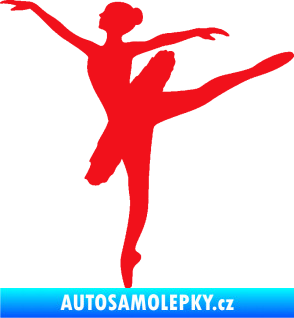 Samolepka Baletka 001 levá červená