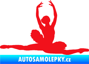Samolepka Baletka 004 pravá červená
