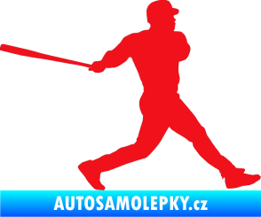 Samolepka Baseball 002 pravá červená