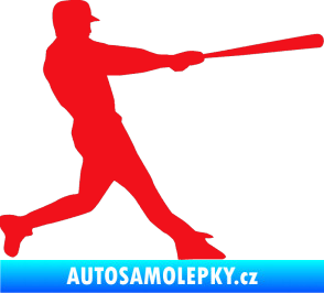 Samolepka Baseball 004 pravá červená