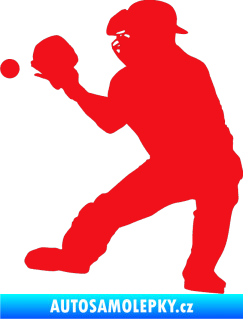 Samolepka Baseball 007 levá červená