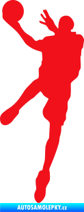 Samolepka Basketbal 006 levá červená