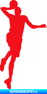 Samolepka Basketbal 014 pravá červená