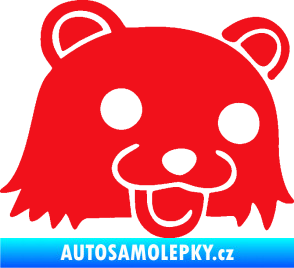 Samolepka Bear pravá červená