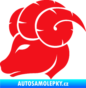 Samolepka Beran zvěrokruh 002 levá červená