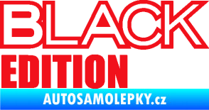 Samolepka Black edition červená