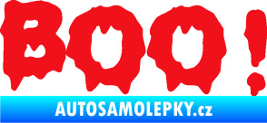 Samolepka Boo! červená